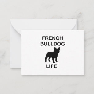 Bulldogge Mitteilungskarte