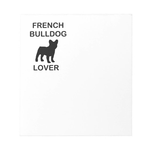 Bulldogge Notizblock (Vorderseite)
