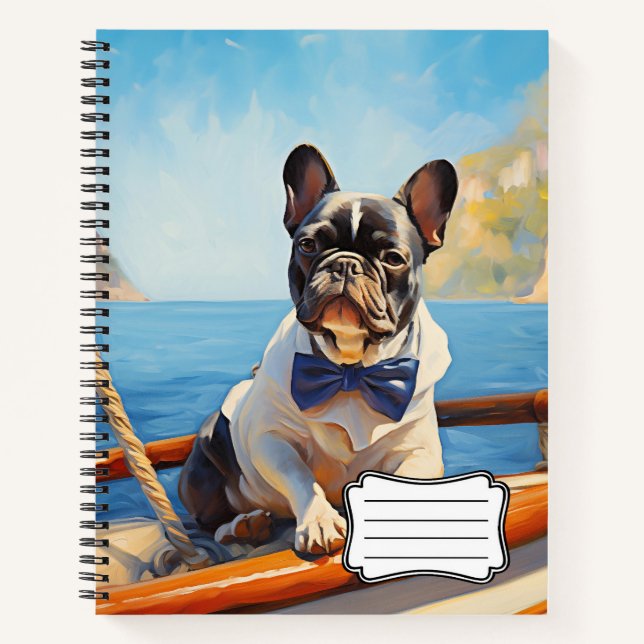 Bulldogge Notizbuch (Vorderseite)