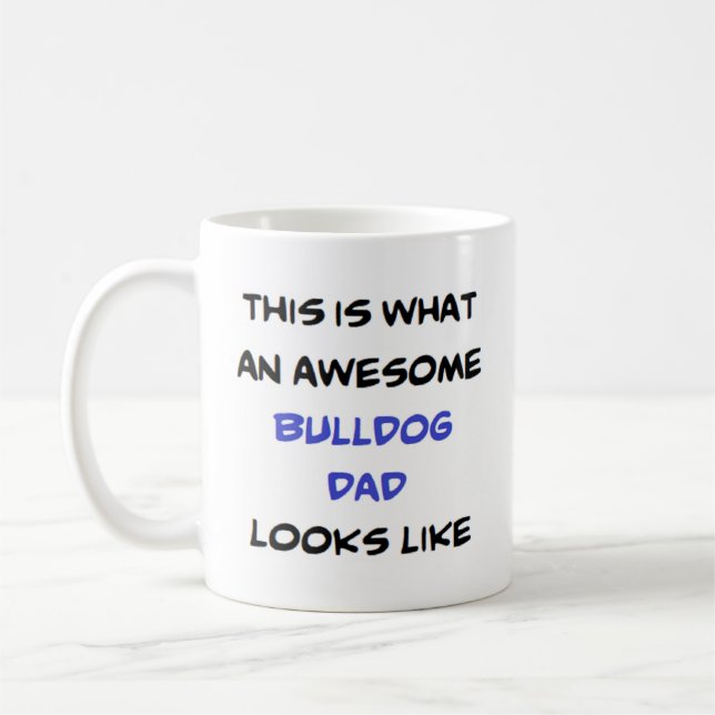 Bulldogge, phantastisch kaffeetasse (Links)