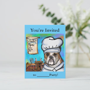 Bulldogge postkarte