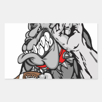 Bulldogge Rechteckiger Aufkleber