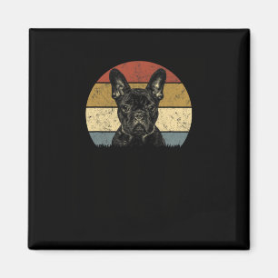 Bulldogge Retro Vintage 60er 70er Spaß Franzose li Magnet