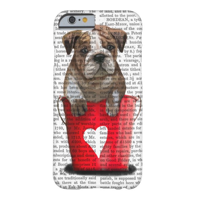Bulldogge Rot-Liebe Case-Mate iPhone Hülle (Rückseite)