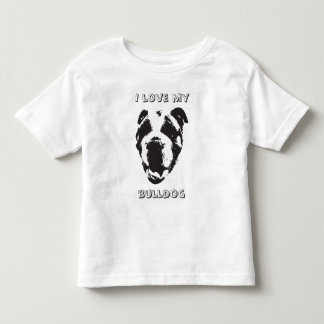 Bulldogge scherzt Shirt! Rückseite sagt MEINE Kleinkind T-shirt
