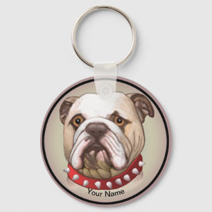 Bulldogge Schlüsselanhänger