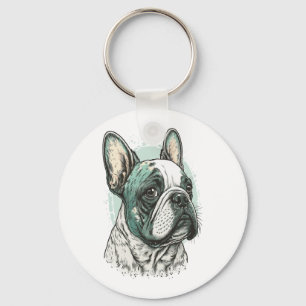 Bulldogge Schlüsselanhänger