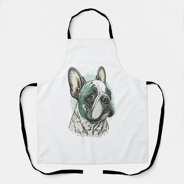 Bulldogge Schürze (Vorderseite)