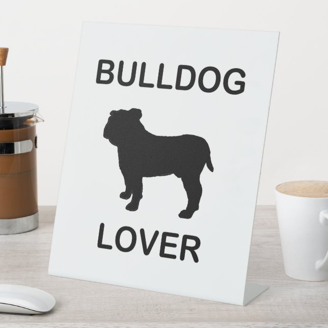 Bulldogge Sockelschild (In Situ)