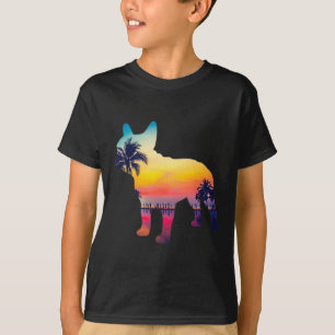 Bulldogge Sunset Design T-Shirt