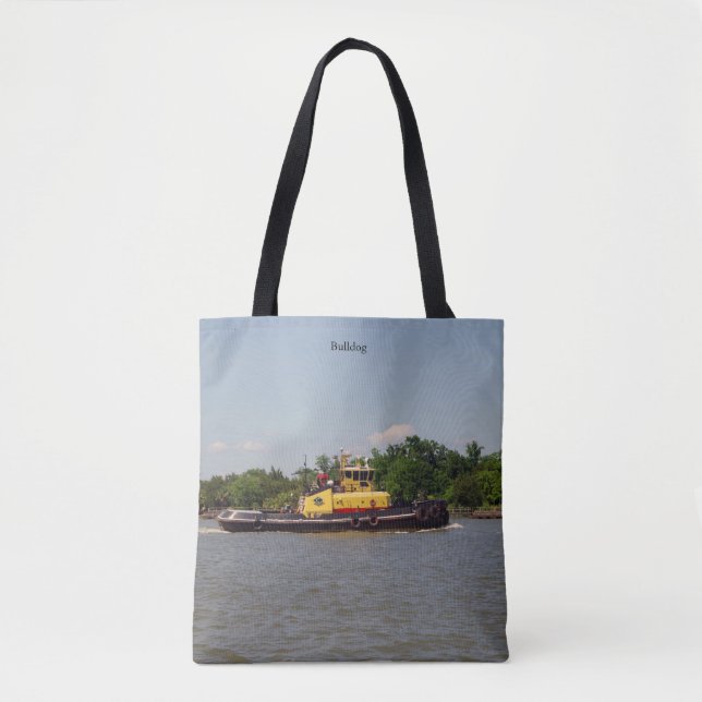 Bulldogge über Totentasche (Vorderseite)