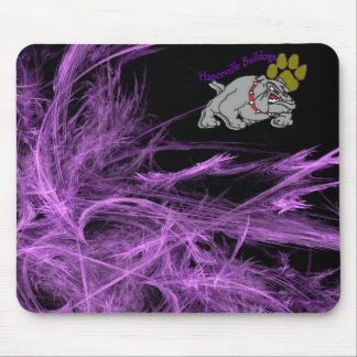 Bulldogge w/Paw u. Lila Mousepad