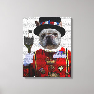 BulldoggeBeefeater Leinwanddruck
