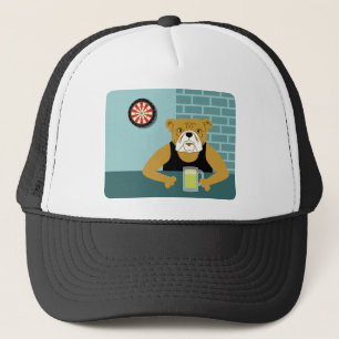 Bulldoggedartboard-Bier-Bar Truckerkappe