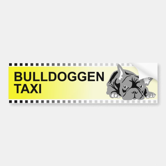 Bulldoggen-Aufkleber Autoaufkleber (Vorne)