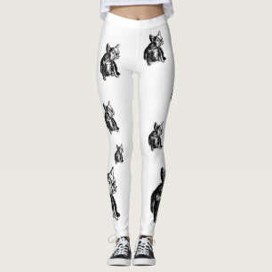 Bulldoggen-Franzosen Buldog Welpen-süße Leggings