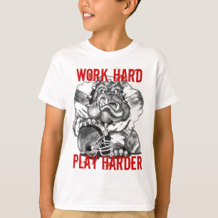 Bulldoggen-Fußball T-Shirt