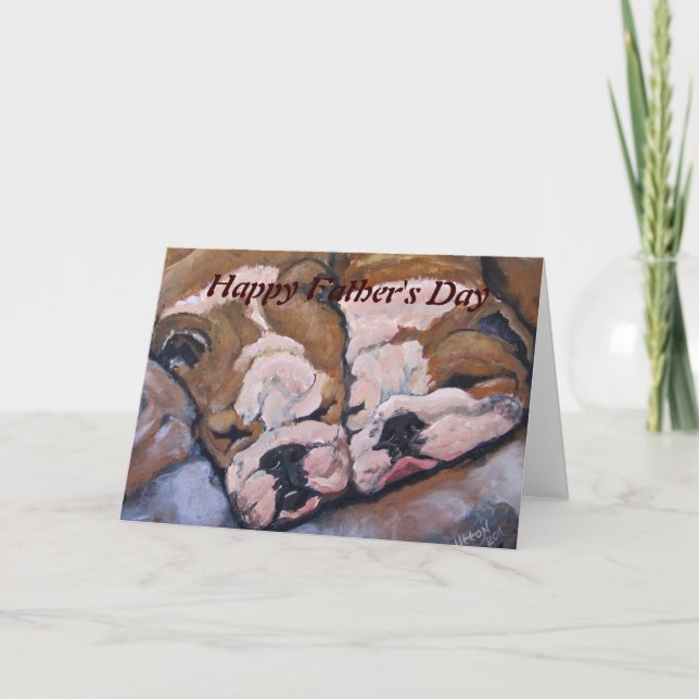 Bulldoggen-Karte Karte (Vorderseite)