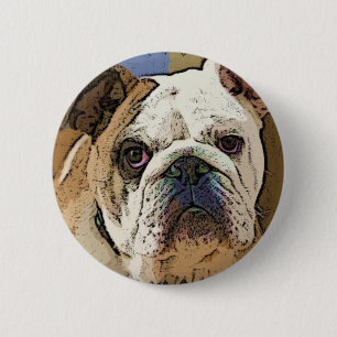 Bulldoggen-Knopf Button