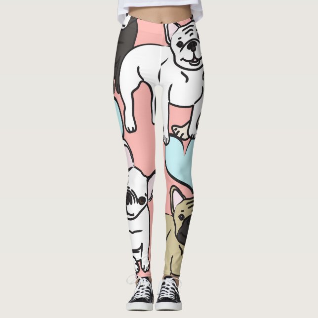 Bulldoggen-Leggings Leggings (Vorderseite)