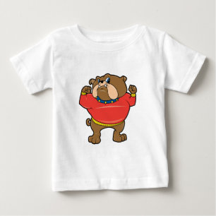Bulldoggen-Maskottchen Baby T-shirt