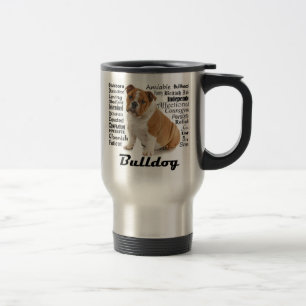 Bulldoggen-Merkmal-Reise-Tasse Reisebecher