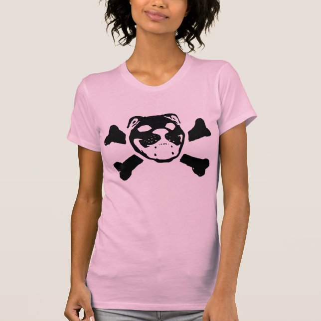 Bulldoggen-Schädel T-Shirt (Vorderseite)