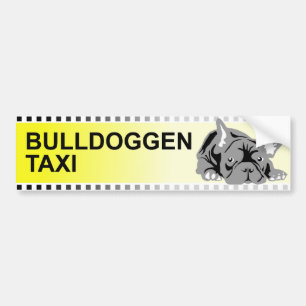 Bulldoggen-Taxi-Aufkleber Autoaufkleber