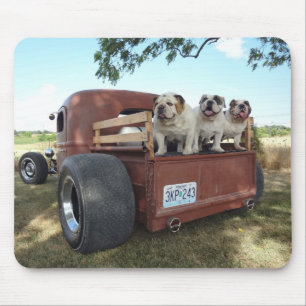 Bulldoggen und Ratte Rod Mousepad