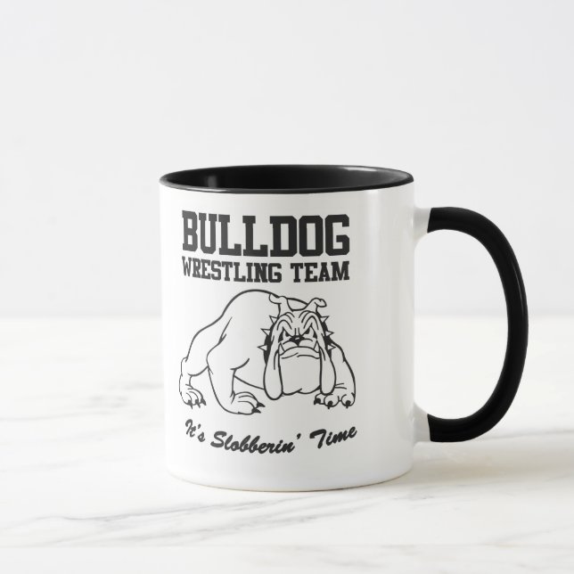 Bulldoggen-Wrestling-Team Tasse (Rechts)