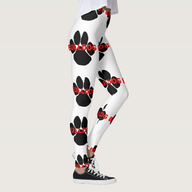Bulldoggename Pfote Leggings (Rechts)