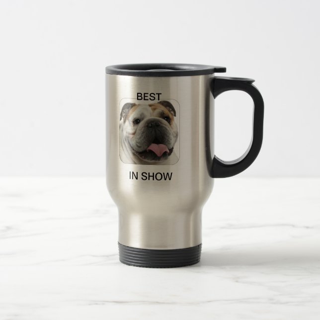 Bulldoggenkaffee-Reise-Tasse Reisebecher (Rechts)