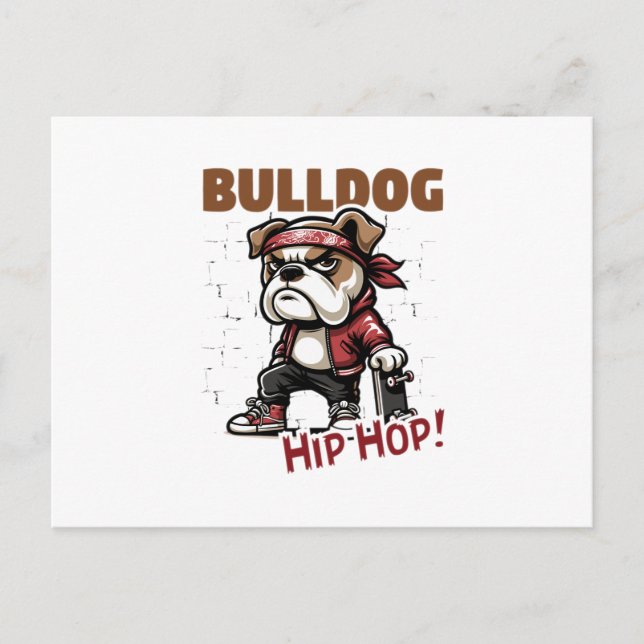 Bulldoghiphop Postkarte