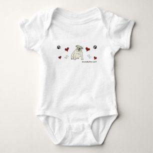 Bulldogin Baby Strampler