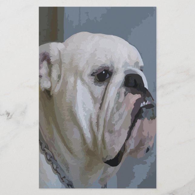 Bulldogin Briefpapier (Vorderseite)