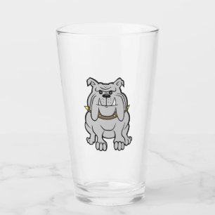 Bulldogin-Cartoon Glas