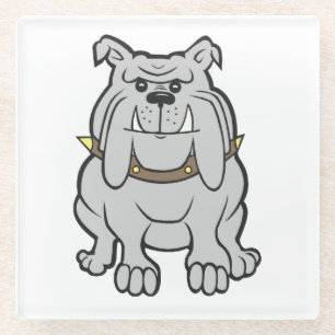 Bulldogin-Cartoon Glasuntersetzer