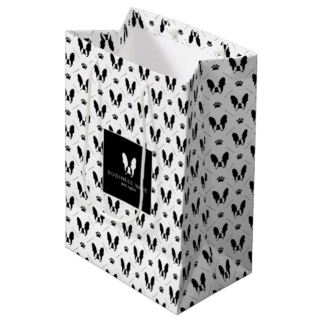 Bulldogin Mittlere Geschenktüte (Vorderseite Schrägansicht)
