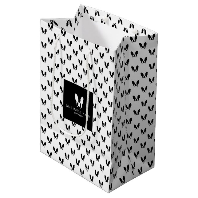 Bulldogin Mittlere Geschenktüte (Vorderseite Schrägansicht)