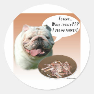 Bulldogin Runder Aufkleber