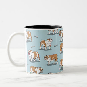 Bulldogin Zweifarbige Tasse