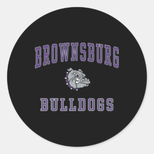 Bulldogs-Brownsburg High School C1 Runder Aufkleber