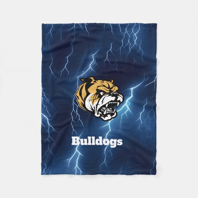 Bulldogs Custom Fleecedecke (Vorderseite)