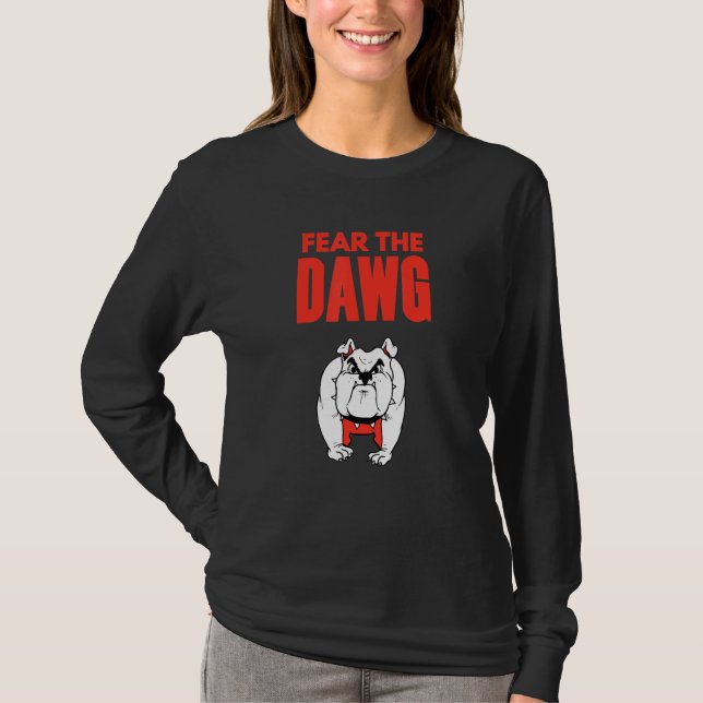 Bulldogs fürchten das Dawg Georgia T-Shirt (Vorderseite)