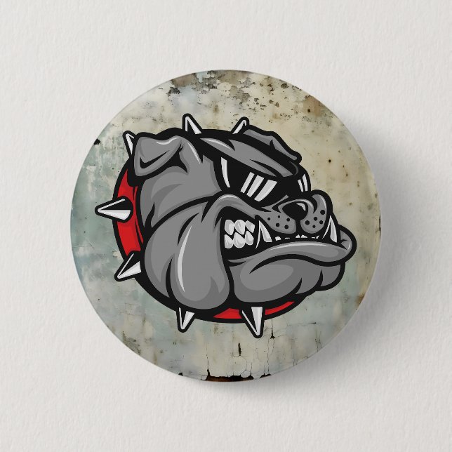 Bulldogs Mascot Button (Vorderseite)