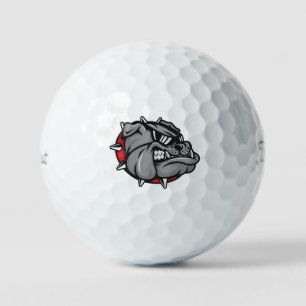 Bulldogs Mascot Golf Balls Golfball