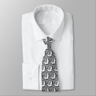 Bulldogs Mascot Necktie Krawatte