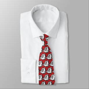 Bulldogs Mascot Necktie Krawatte