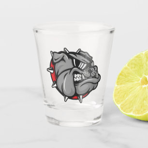 Bulldogs Mascot Shootglas Schnapsglas