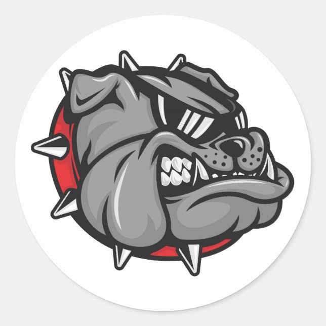 Bulldogs Mascot Stickers (Vorderseite)